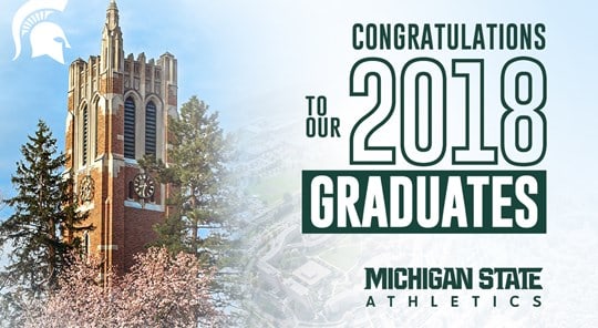 Forty Spartan Student-Athletes Set To Receive Degrees (PHOTO: MSU SID)